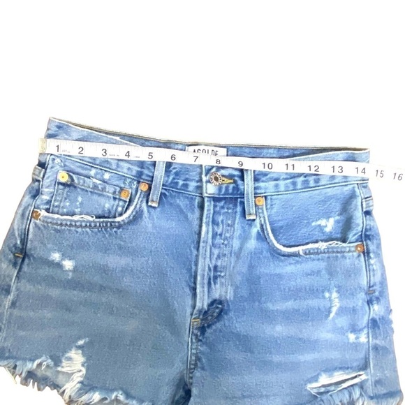 Agolde Parker Vintage Cut Off Denim Shorts - Picture 10 of 13